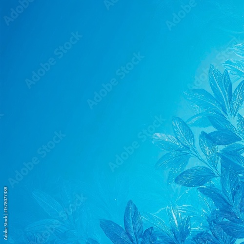 Christmasthemed gradient background with cool blue to frosty white fade soft snowflake