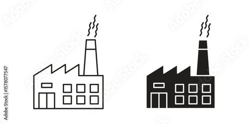 Factory icon vector design, perfect for website ui designs