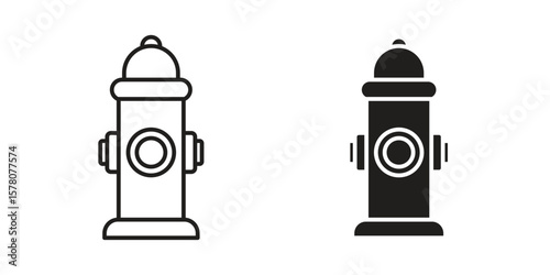 Fire hydrant icon vector design, perfect for website ui designs