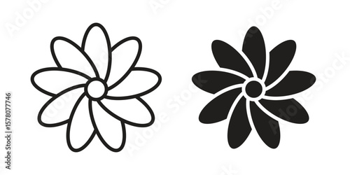 Gerbera icon vector design, perfect for website ui designs