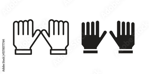 Gloves icon vector design, perfect for website ui designs