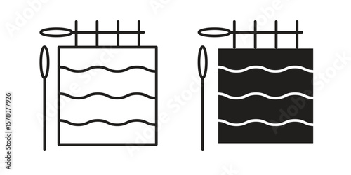 Handloom icon vector design, perfect for website ui designs