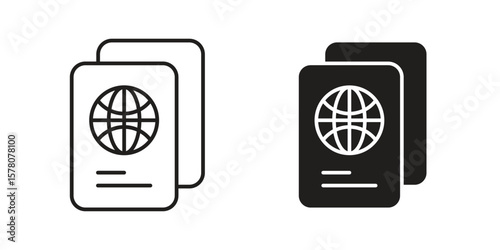 Immigration icon vector design, perfect for website ui designs