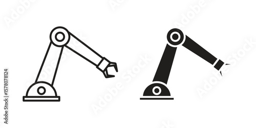 Industrial robot icon vector design, perfect for website ui designs