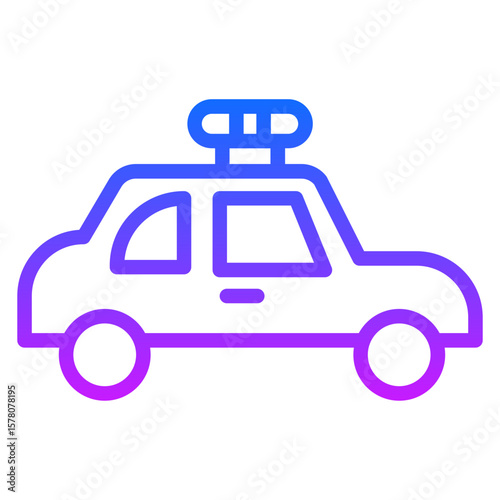 Police Car Vector Icons