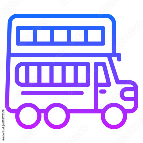 Double Decker Vector Icons