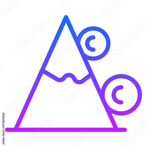 Snow Avalanche Vector Icons