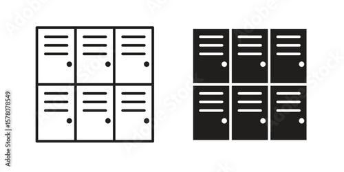 Locker icon vector design, perfect for website ui designs