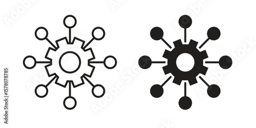 Multichannel icon vector design, perfect for website ui designs