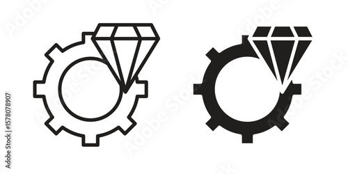 Operational excellence icon vector design, perfect for website ui designs