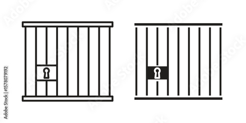 Prison icon vector design, perfect for website ui designs