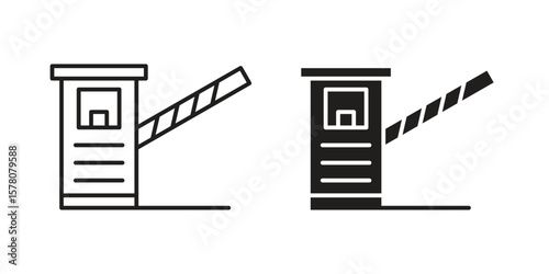 Road toll icon vector design, perfect for website ui designs