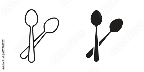 Spoon icon vector design, perfect for website ui designs