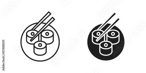 Sushi icon vector design, perfect for website ui designs