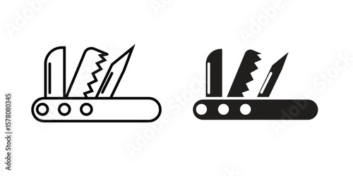 Swiss Knife icon vector design, perfect for website ui designs