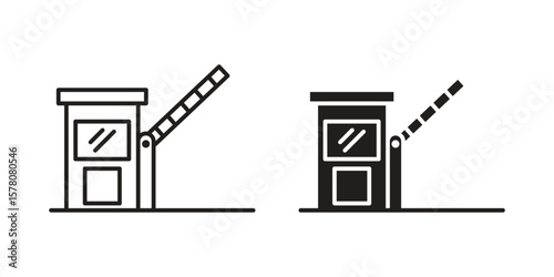 Toll road icon vector design, perfect for website ui designs