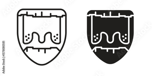 Tonsillitis icon vector design, perfect for website ui designs