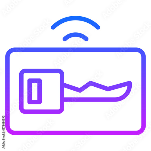 Smart Keycard Vector Icons