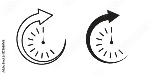 Uptime and downtime icon vector design, perfect for website ui designs
