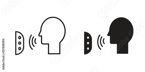 Voice control icon vector design, perfect for website ui designs