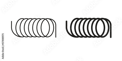 Wire coil icon vector design, perfect for website ui designs