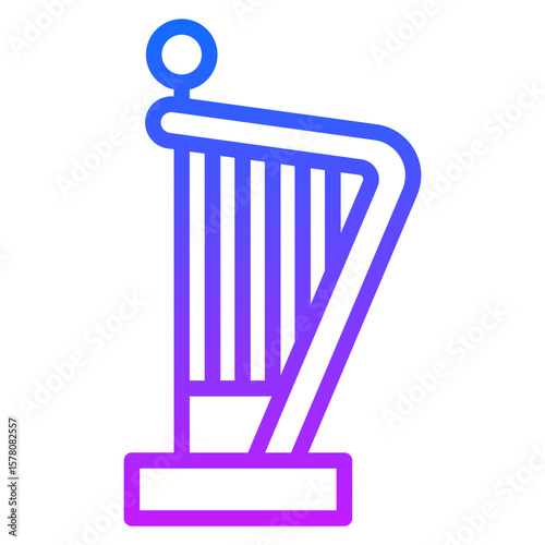 Harpist Vector Icons