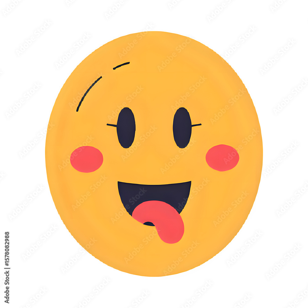 Fototapeta premium Smiling Emoji PNG