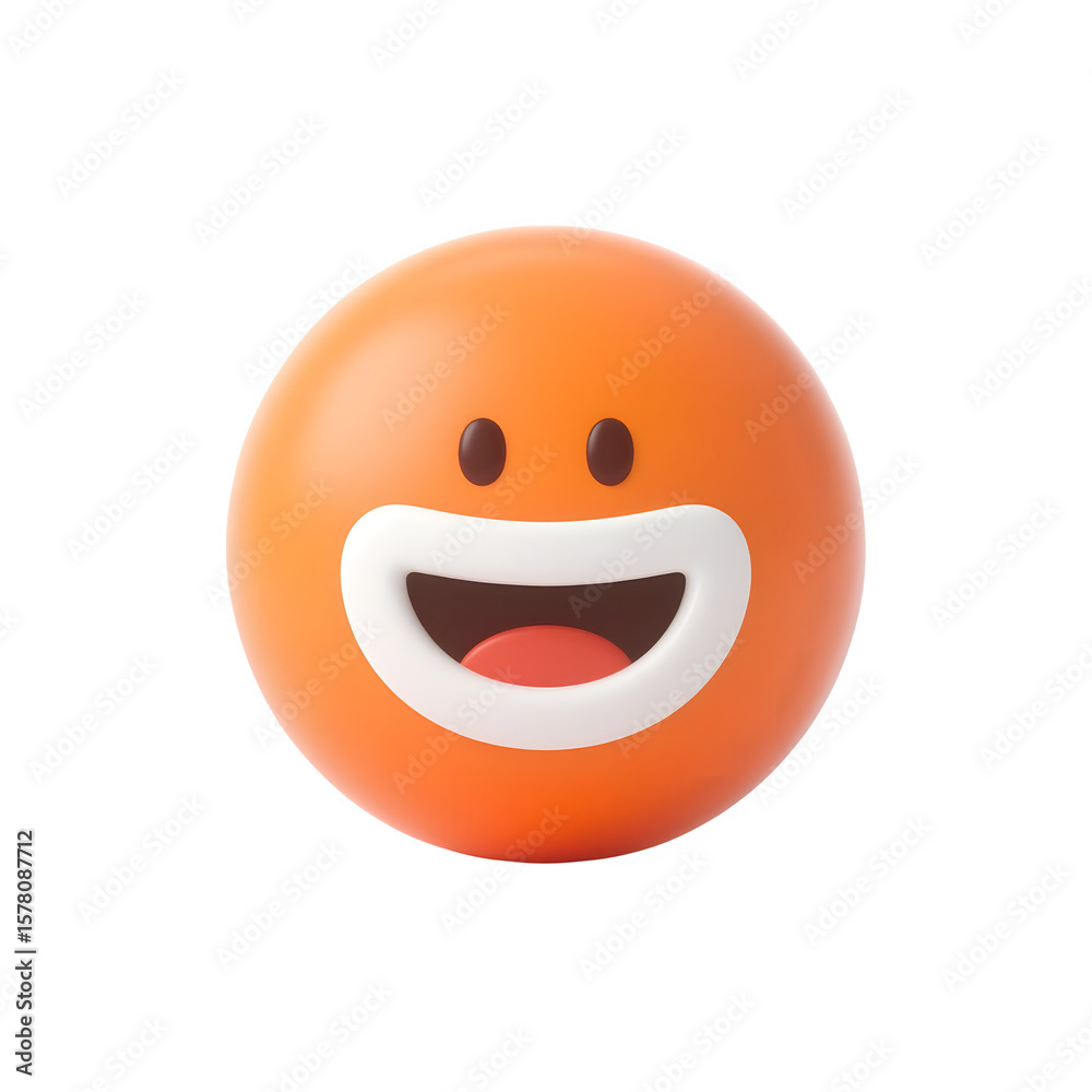 Fototapeta premium Smiling Emoji PNG