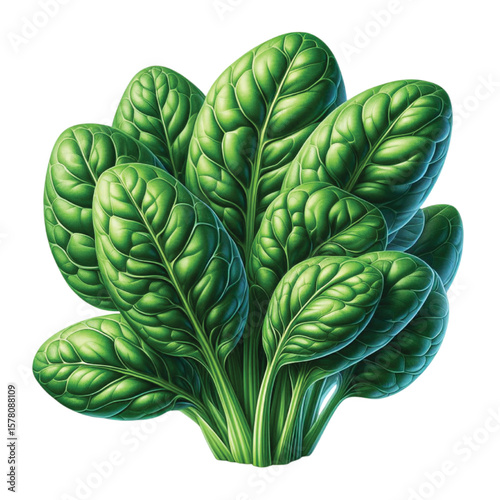 spinach leaf transparent