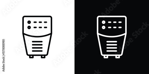 Air purifier icon illustration symbol or logo collection.