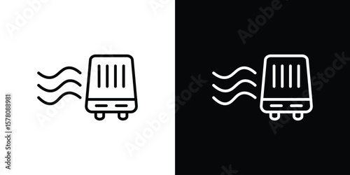 Air purifier icon illustration symbol or logo collection.