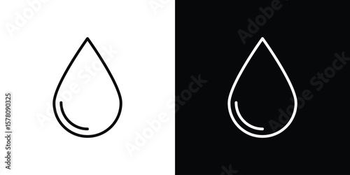 Drop icon illustration symbol or logo collection.