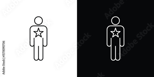 Good human icon illustration symbol or logo collection.