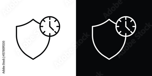 Long term icon illustration symbol or logo collection.