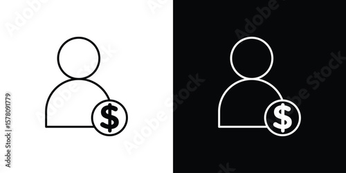 Personal loan icon illustration symbol or logo collection.