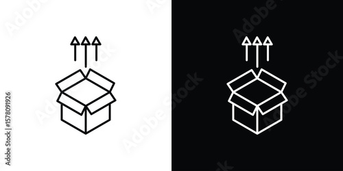 Product release icon illustration symbol or logo collection.
