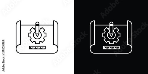 Prototyping icon illustration symbol or logo collection.