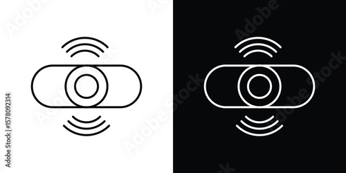 Sensor icon illustration symbol or logo collection.