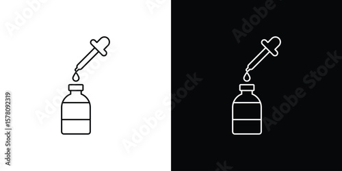 Serum icon illustration symbol or logo collection.