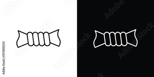 Squeeze icon illustration symbol or logo collection.