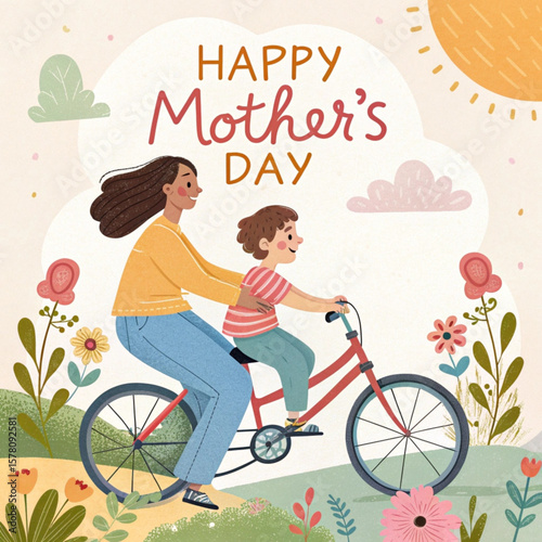 Mother day greeting card 