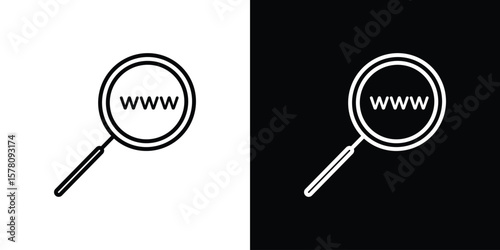 Why us icon illustration symbol or logo collection.