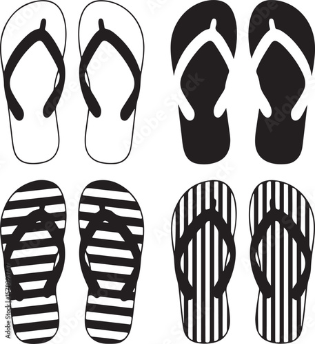 Black and white flip flop designs flip flops sandals