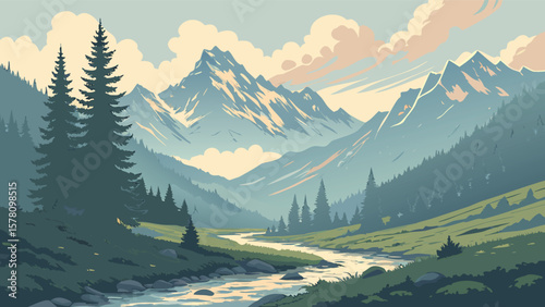 Bright Morning Mountain View