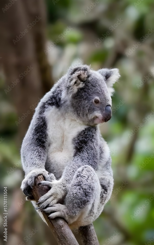 Naklejka premium koala in tree