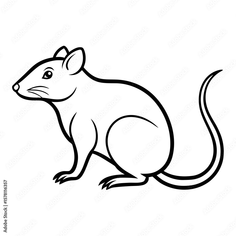 Fototapeta premium vector illustration of a squirrel