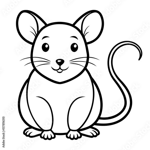 vector illustration of a mouse