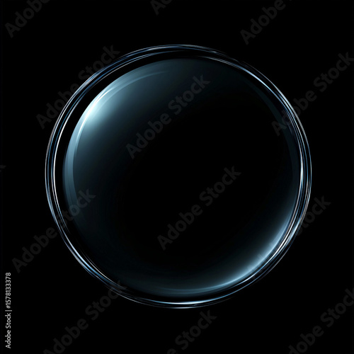 light glow effect on black background