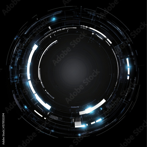 light glow effect on black background