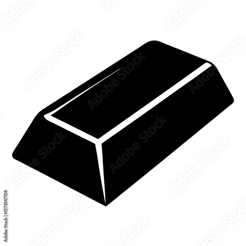 A monochrome depiction of a shiny gold bar treasure ready for investment